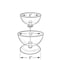 Azar Displays Two-Tier 8" & 10" Bowl Counter Display 720202 - alternate 3